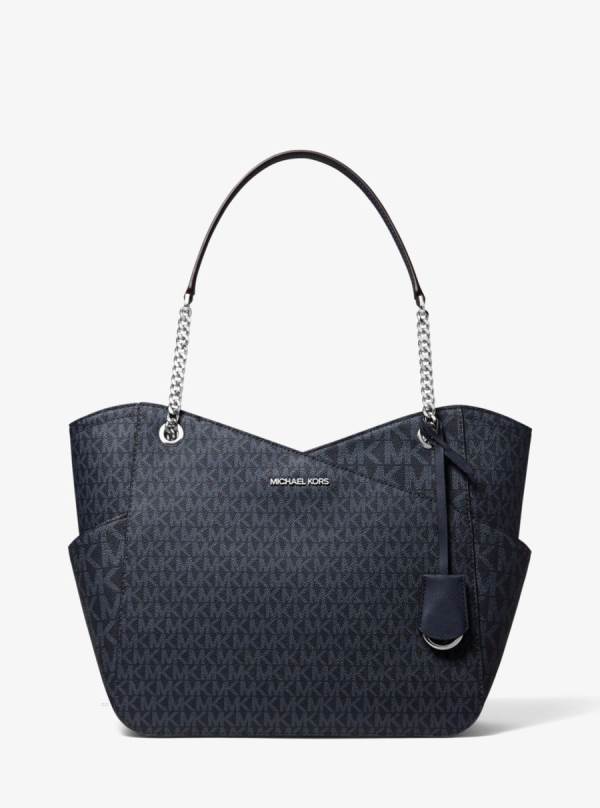 Damske Taška Cez Rameno Michael Kors Jet Set Large Logo Indigo - Kabelky Michael Kors Vypredaj | PKSTM-6518